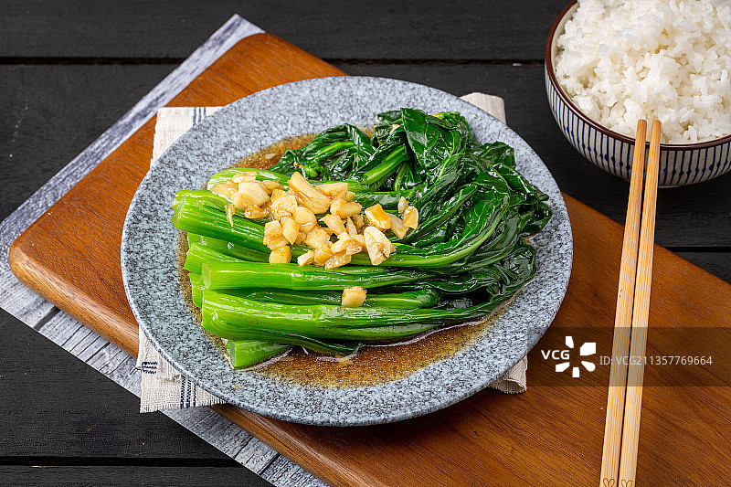 清炒菜心图片素材