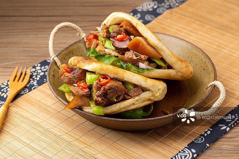 肉夹馍图片素材