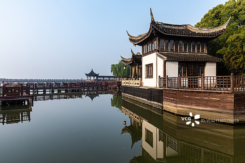江苏苏州昆山周庄风光图片素材
