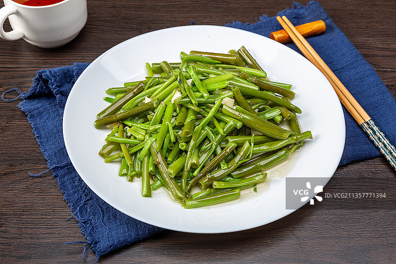 蒜蓉空心菜图片素材