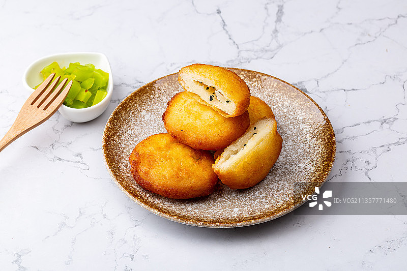 油炸食品：糖糕图片素材