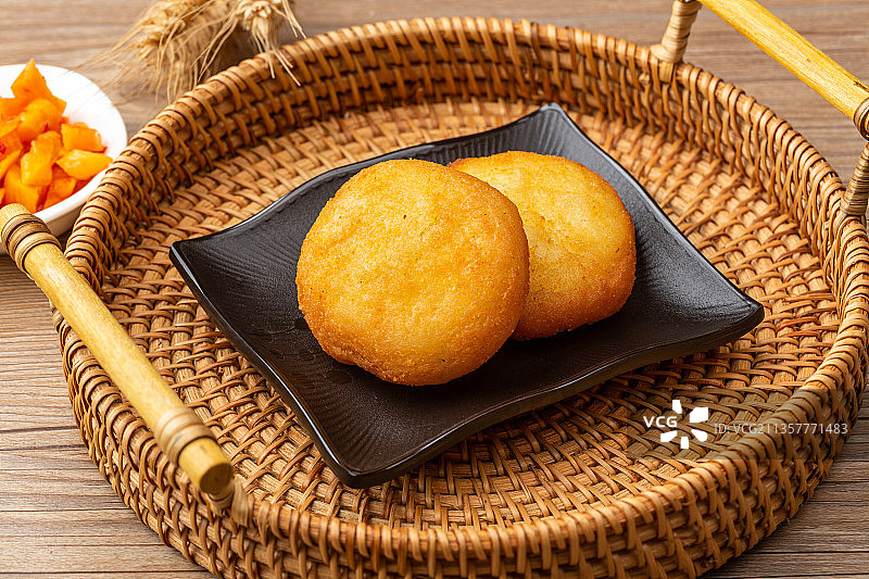 油炸食品：糖糕图片素材