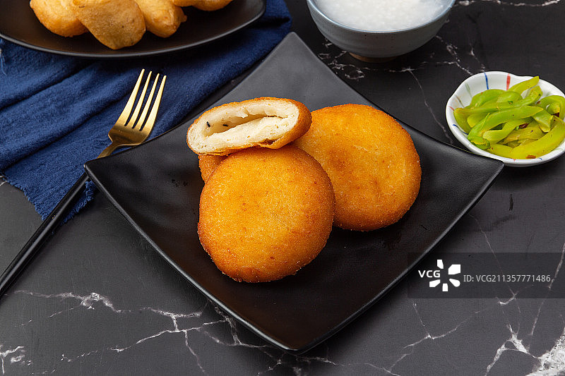 油炸食品：糖糕图片素材