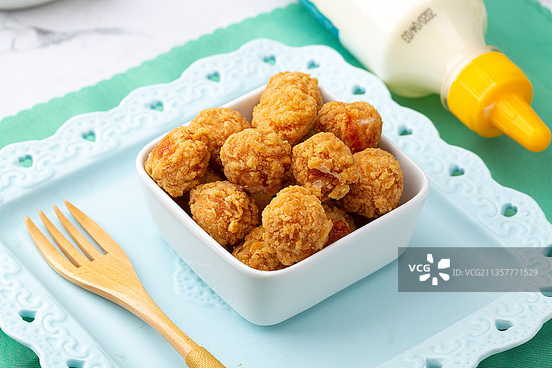 炸鸡米花图片素材