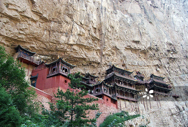 山西大同恒山悬空寺图片素材