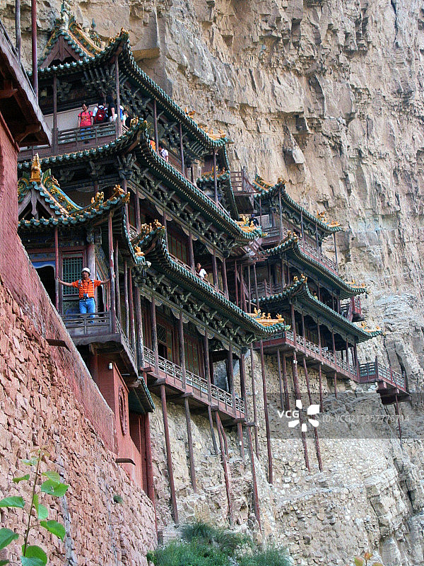 山西大同恒山悬空寺图片素材