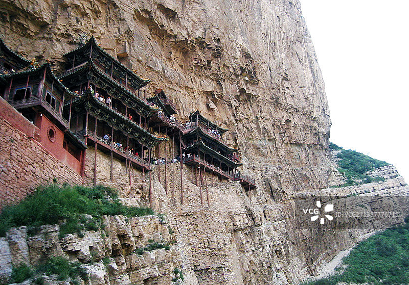 山西大同恒山悬空寺图片素材