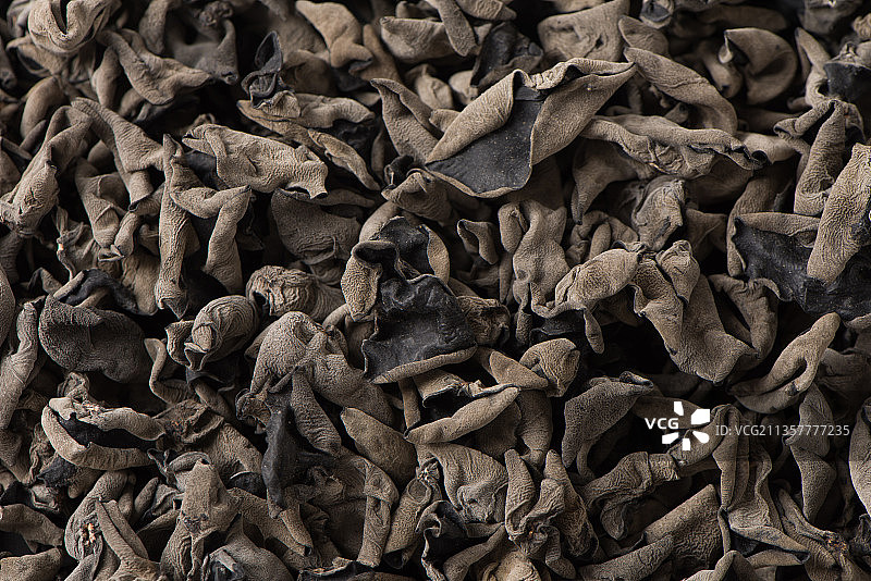 干货黑木耳特写图片素材