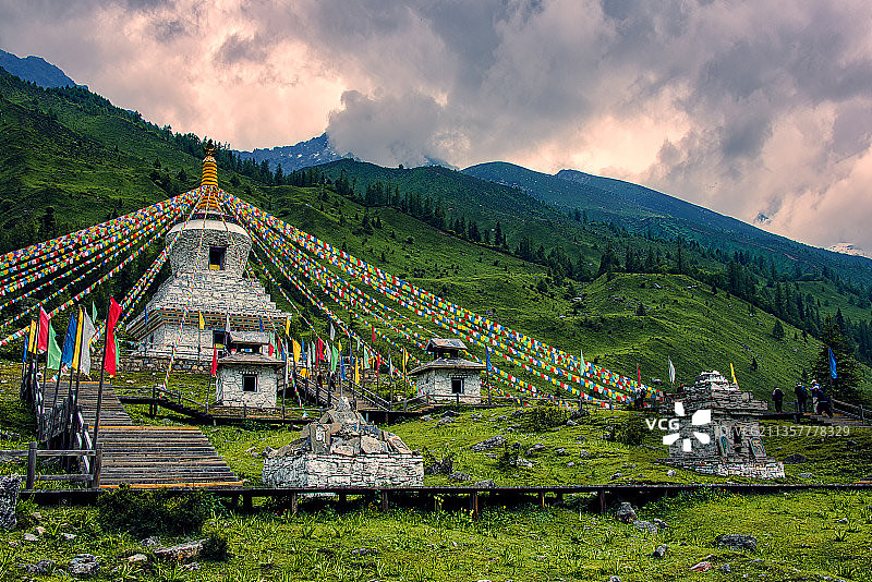 川西阿坝州 · 小金风光图片素材