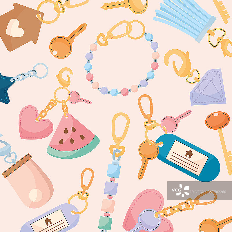 不同钥匙链背景图片素材