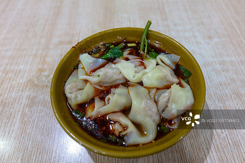 重庆美食红油抄手图片素材