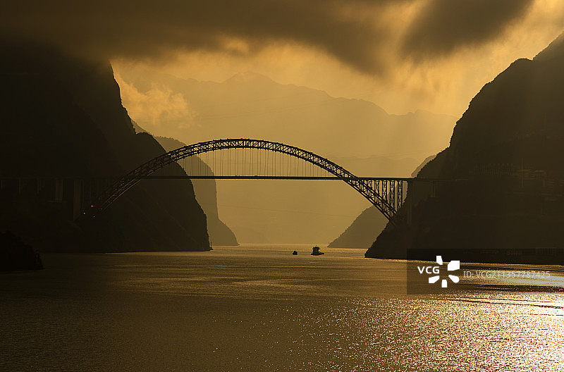 西陵峡晨韵图片素材