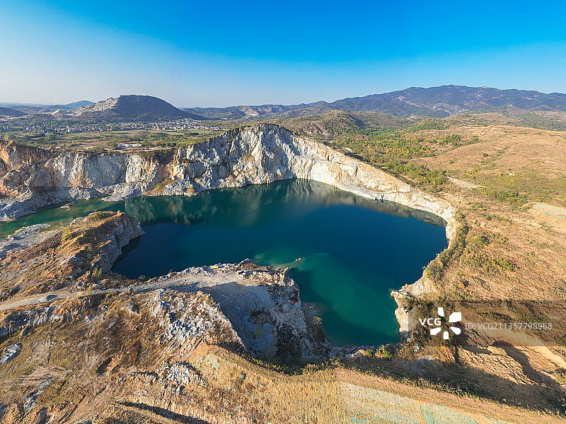 湖北孝感孝昌风山采石矿图片素材