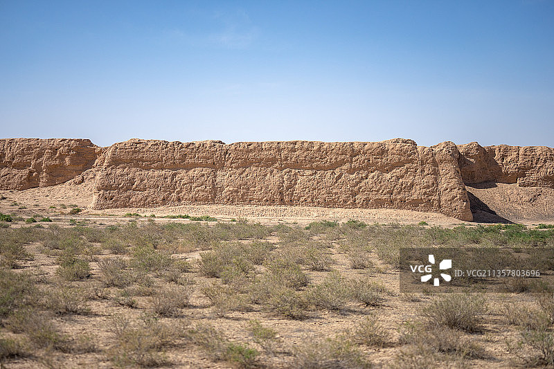 甘肃省张掖市高台县骆驼城汉唐遗址图片素材