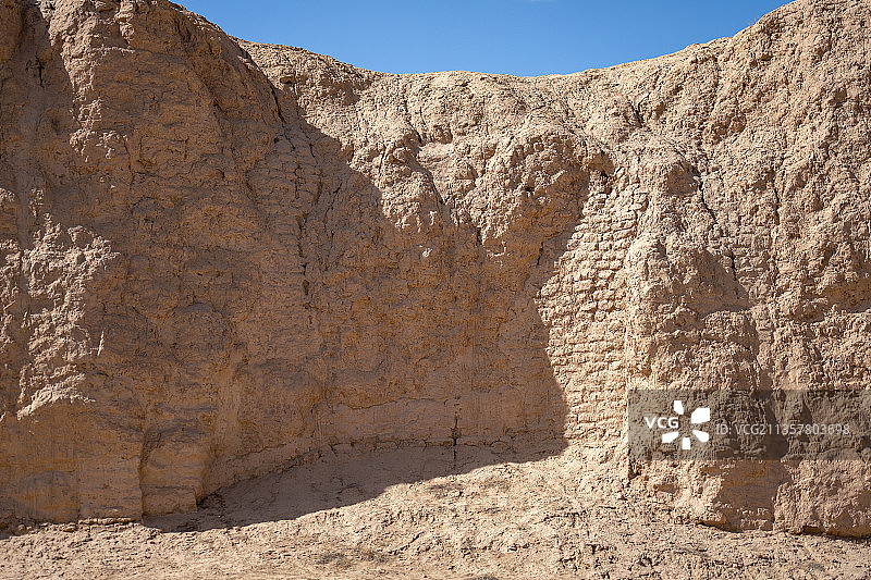 甘肃省张掖市高台县骆驼城汉唐遗址图片素材