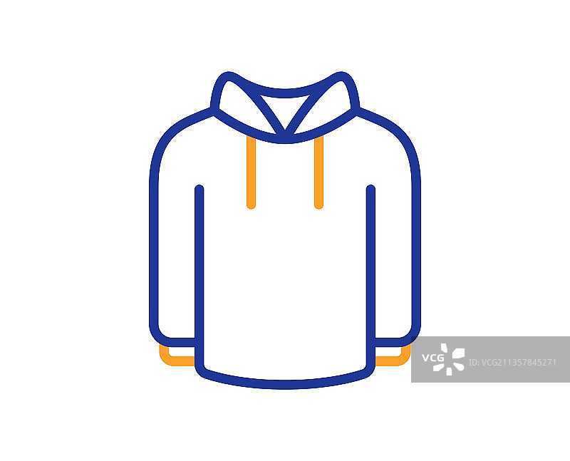 连帽衫线条图标图片素材