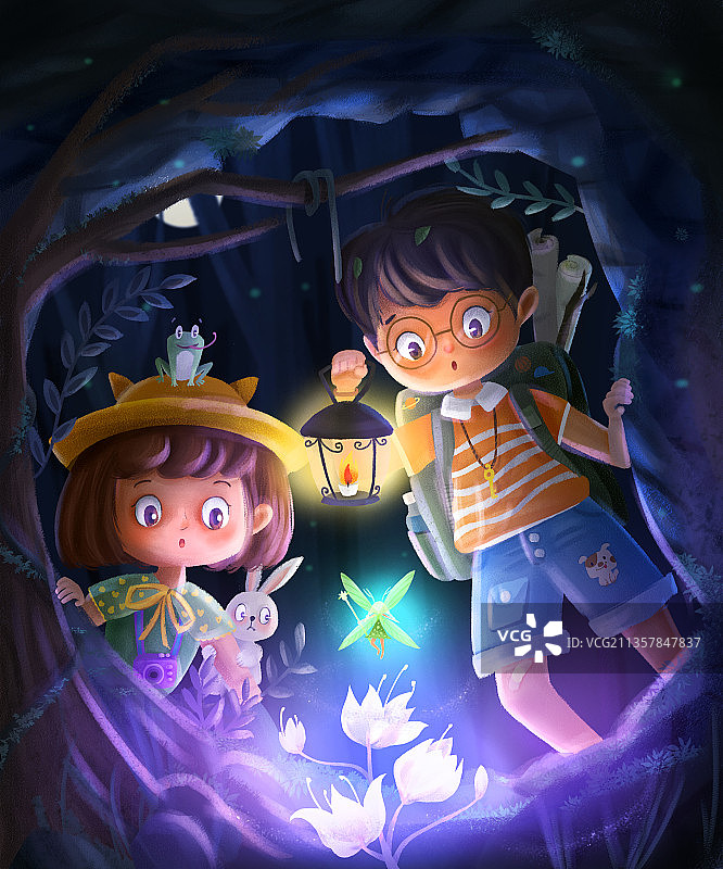 山洞探险图片素材