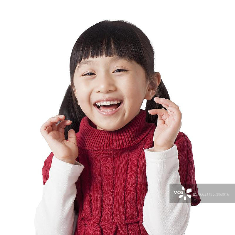 快乐的东方儿童图片素材