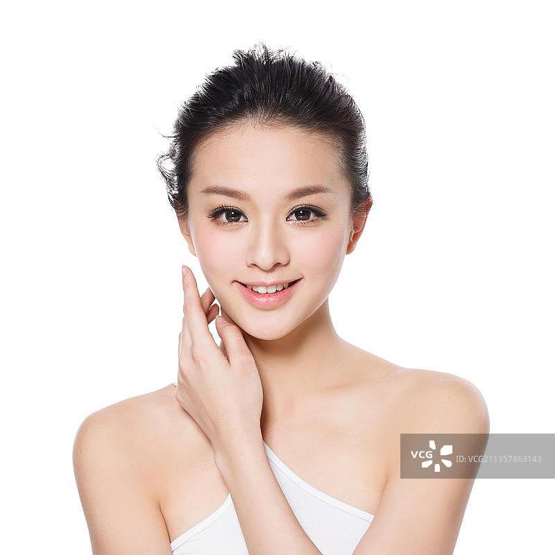 东方女人妆面图片素材