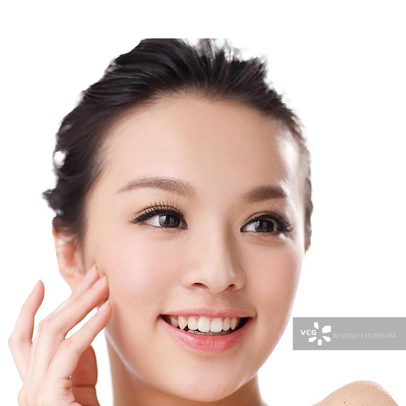 东方女人妆面图片素材