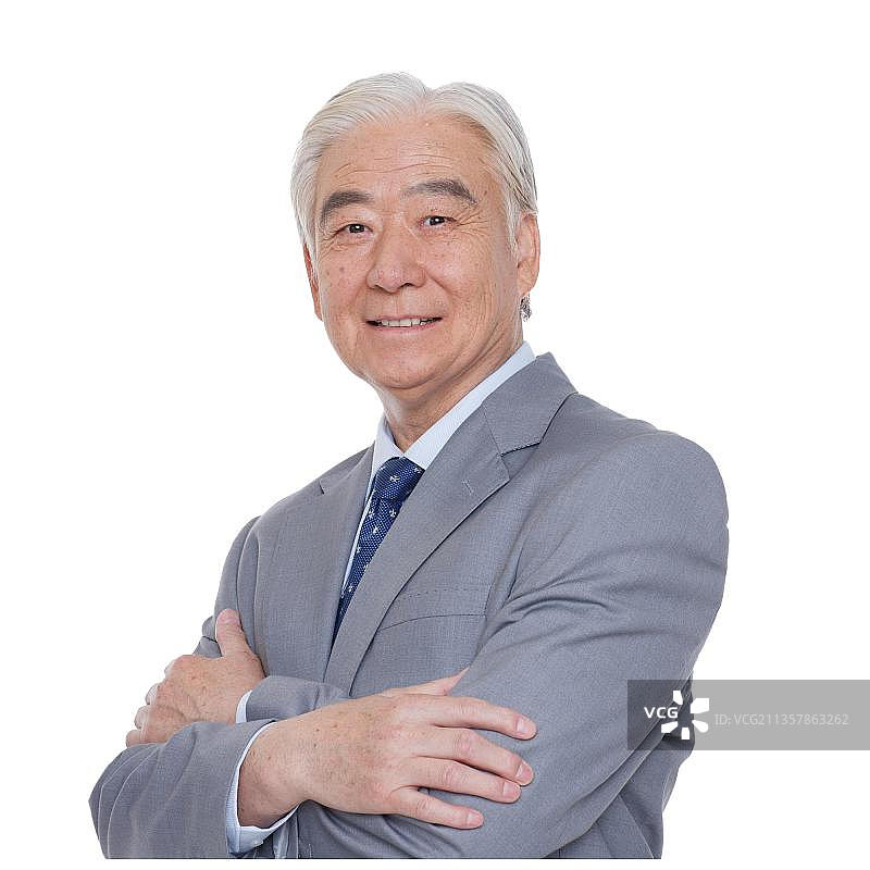 成功的商务老年男人图片素材