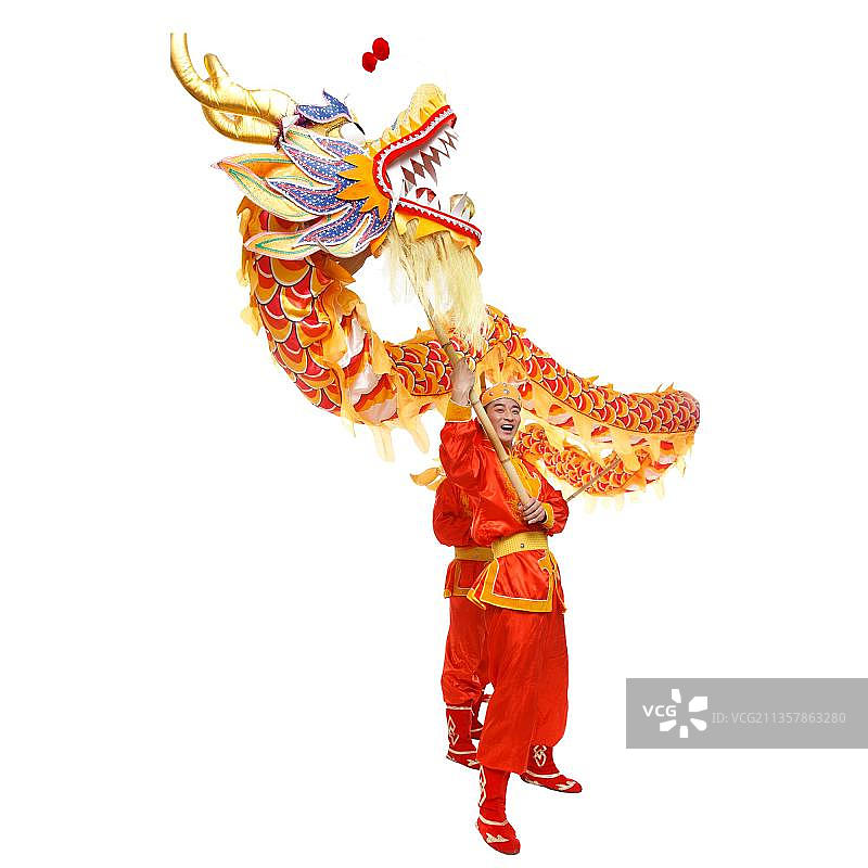 东方人舞龙图片素材