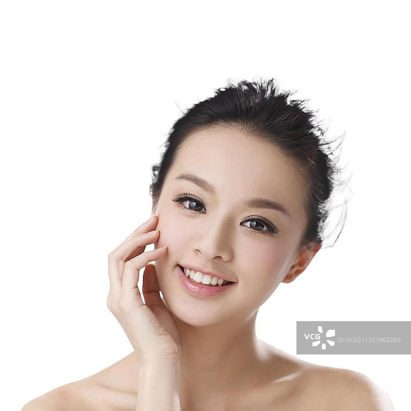 东方女人妆面图片素材