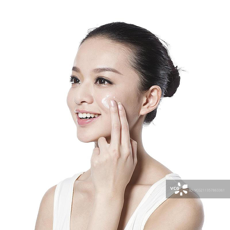 东方女人妆面图片素材