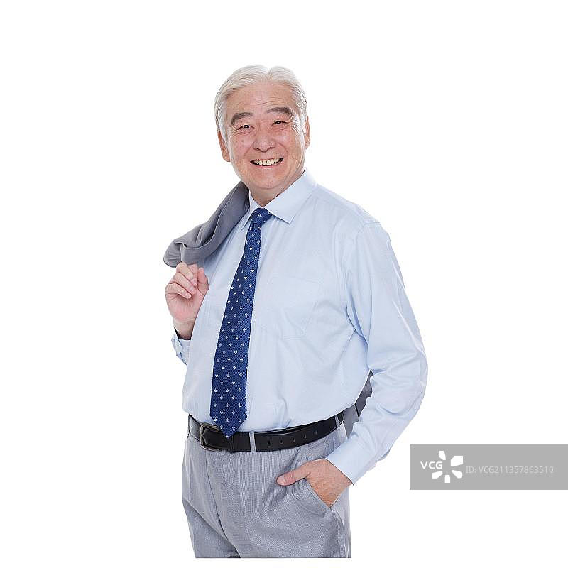 一个自信的老年男人图片素材