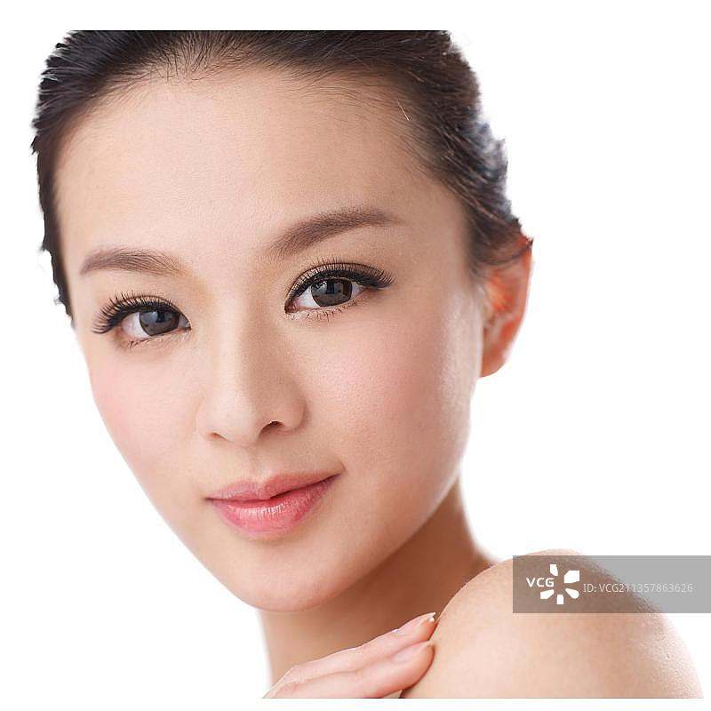 东方青年女人肖像图片素材