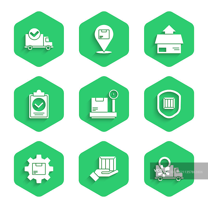 纸箱交付比例图图片素材