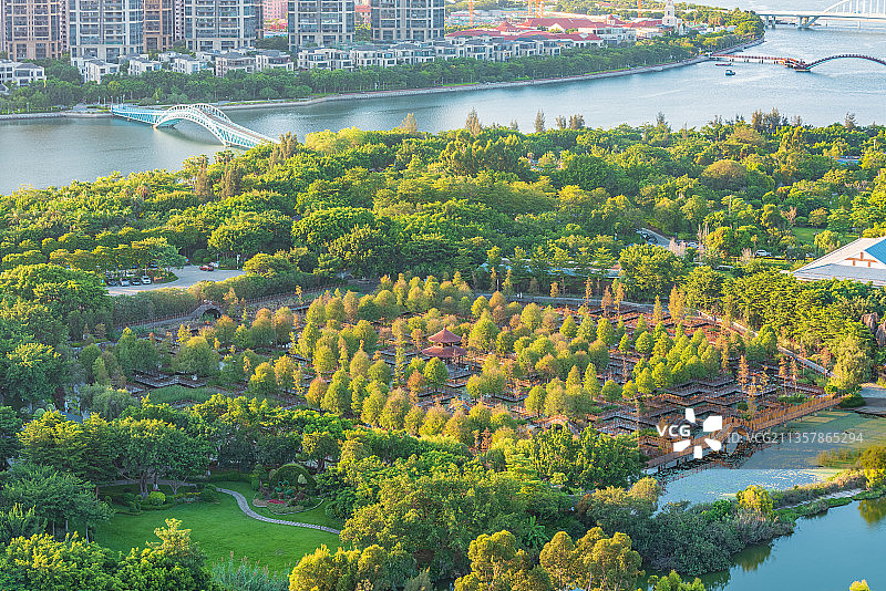 厦门湖里五缘湾湿地公园图片素材
