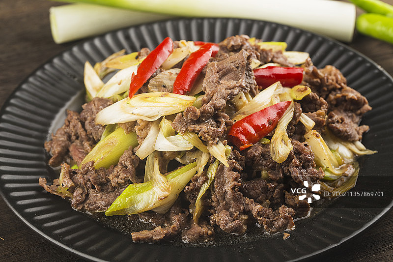 葱爆牛肉图片素材