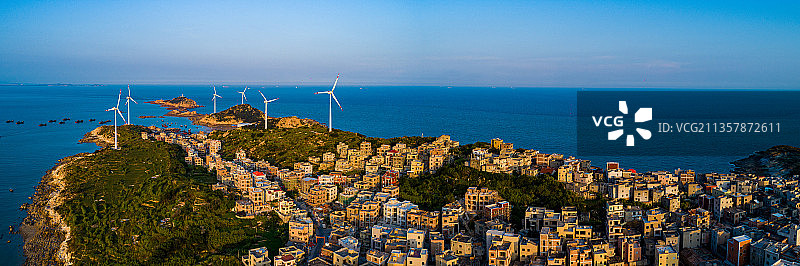 光伏能源海岛海滩海边图片素材