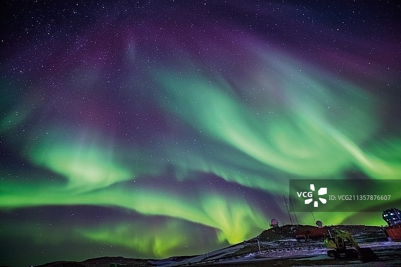 南极光图片素材