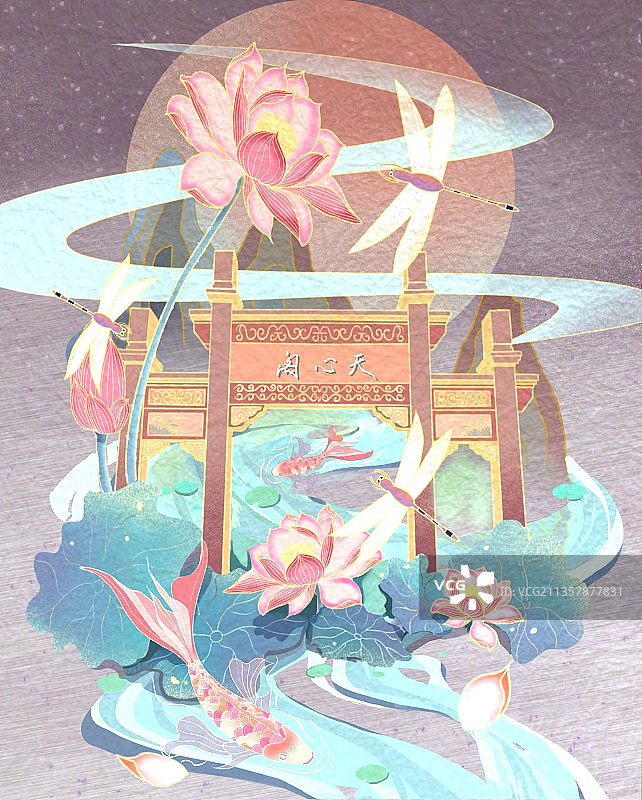 国风插画图片素材