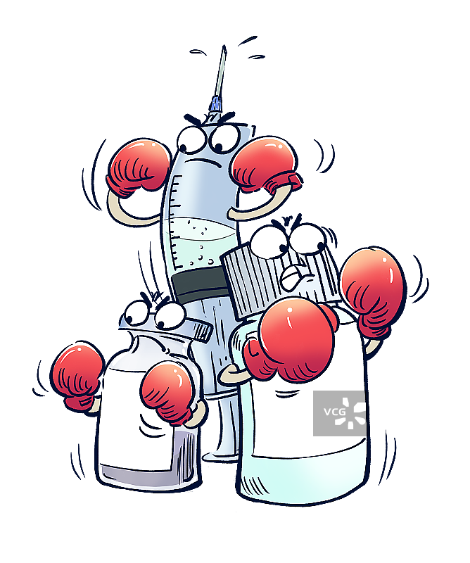 抗击疾病药品元素图片素材