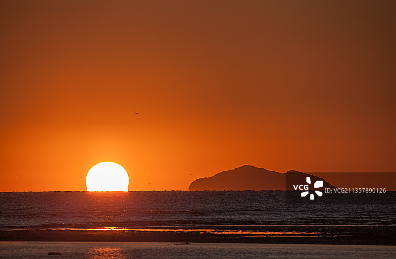 蛇岛日落图片素材