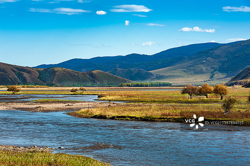 内蒙古兴安盟国道302沿线风光图片素材