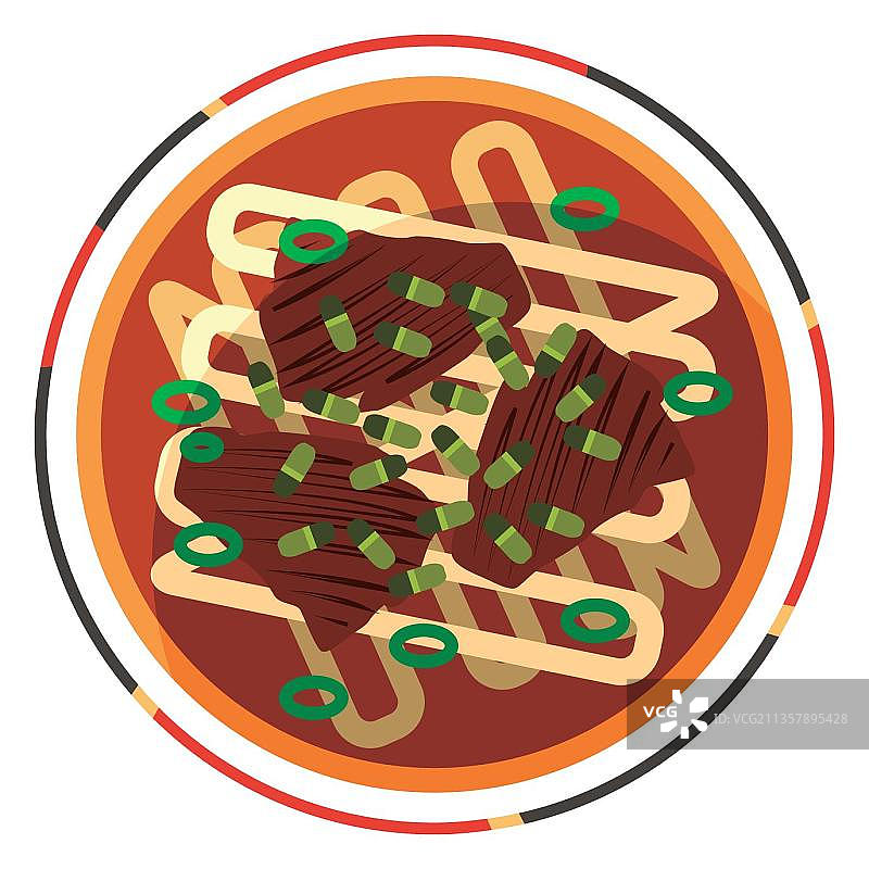 牛肉面条汤图片素材