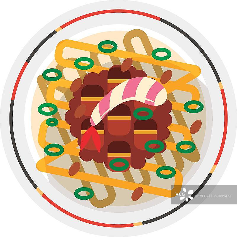 炒的面条图片素材
