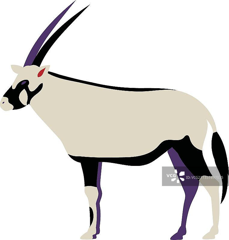 手绘羚羊图片素材