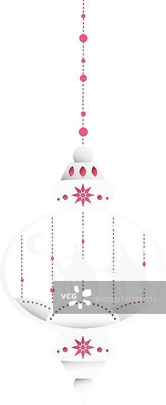 手绘的斋月灯笼图片素材