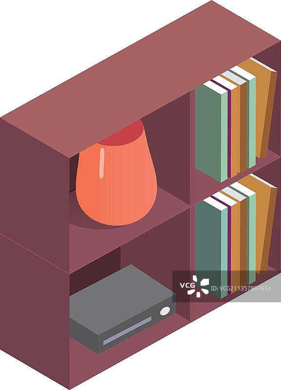 等距的书图片素材