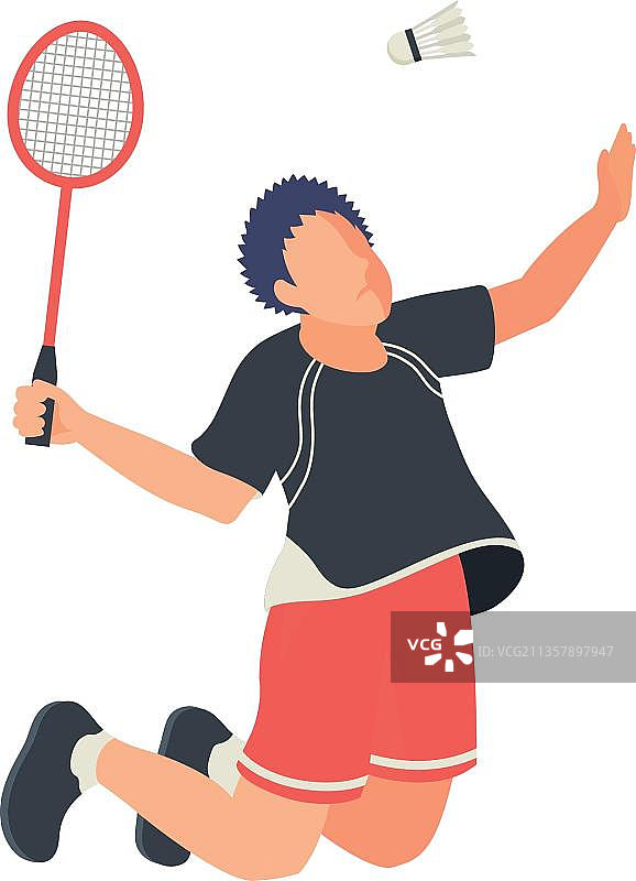 羽毛球运动员图片素材