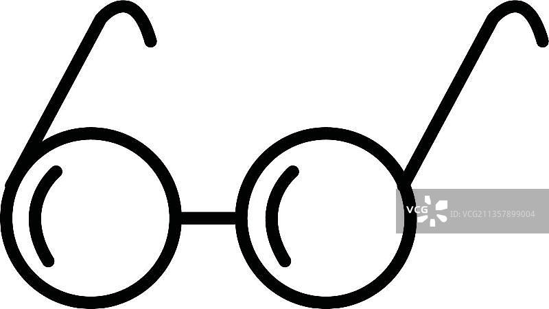 手绘的眼镜图片素材