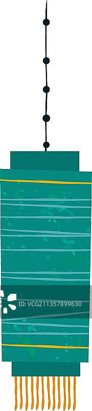 中国元宵节的绿灯图片素材