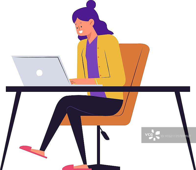 女人用的笔记本电脑图片素材