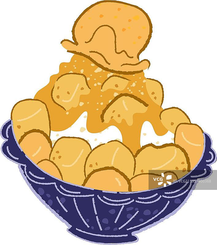 芒果刨冰图片素材