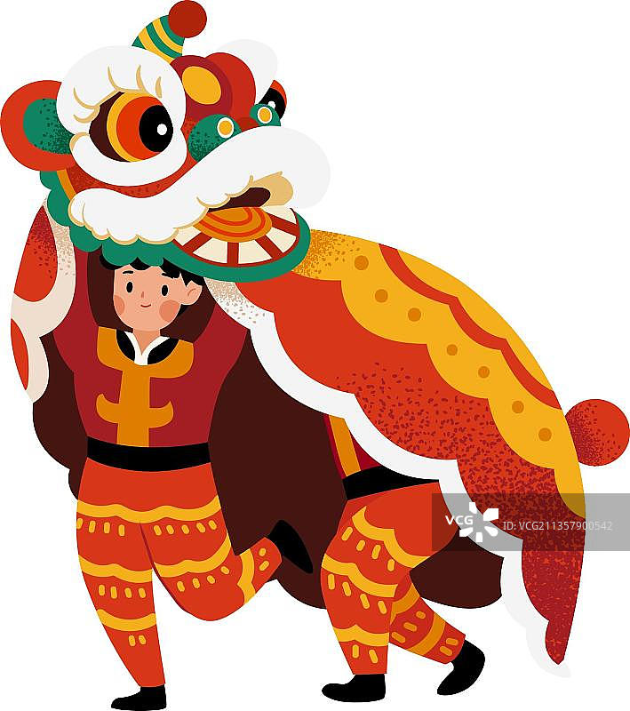 人们表演舞龙舞狮图片素材
